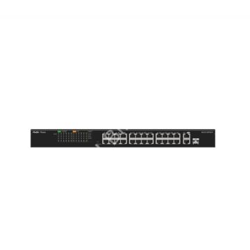 RUIJIE REYEE RG-ES126FGS-LP 24 PORT 10/100 24 PORT POE 2 PORT UPLINK + 1 SFP 180 WATT YONETILEMEZ RACK MOUNT SWITCH