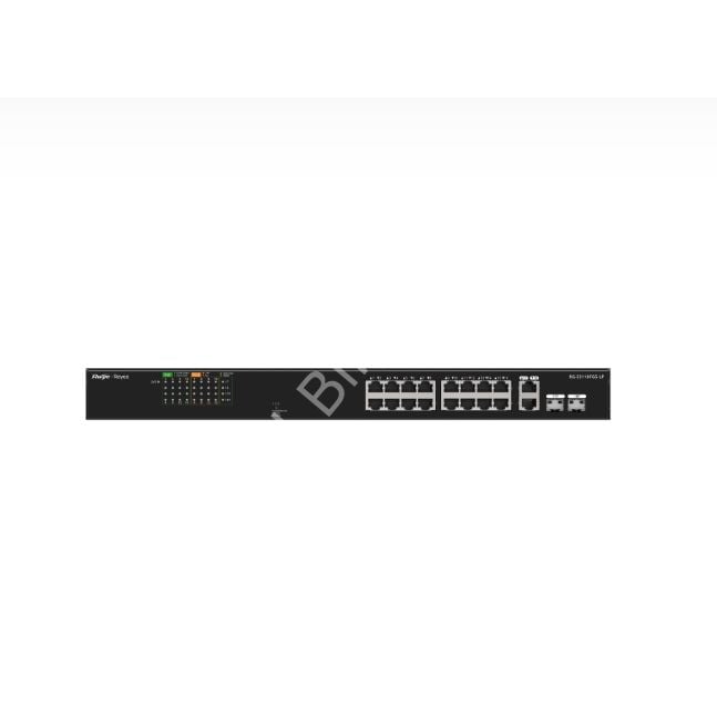 RUIJIE REYEE RG-ES118FGS-LP 16 PORT 10/100 16 PORT POE 2 X COMBO UPLINK 120W YONETILEMEZ RACK MOUNT SWITCH