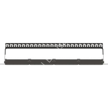 AGER AC-611-24E 8P8C,LSA,ALTIN KONTAK 24 PORT CAT6 DOLU 1U ZIRHSIZ PATCH PANEL