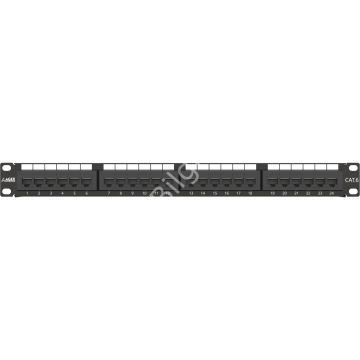 AGER AC-611-24E 8P8C,LSA,ALTIN KONTAK 24 PORT CAT6 DOLU 1U ZIRHSIZ PATCH PANEL