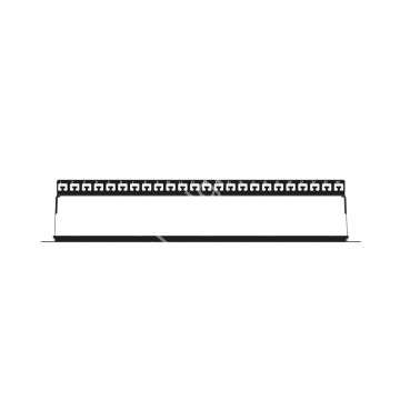 AGER AC-610-24 MODULER UTP/FTP CAT6/CAT6A 24 PORT BOŞ 1U ZIRHLI PATCH PANEL