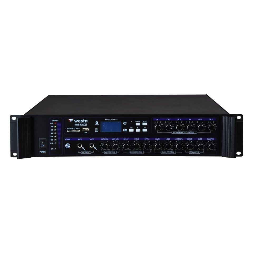 WESTA WM-2350U 350W 6 BÖLGELİ MIXER AMFI