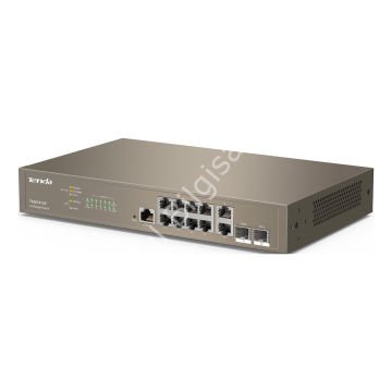 TENDA TEG5312F 10 PORT 10/100/1000 2 X SFP YONETILEBILIR RACK MOUNT SWITCH