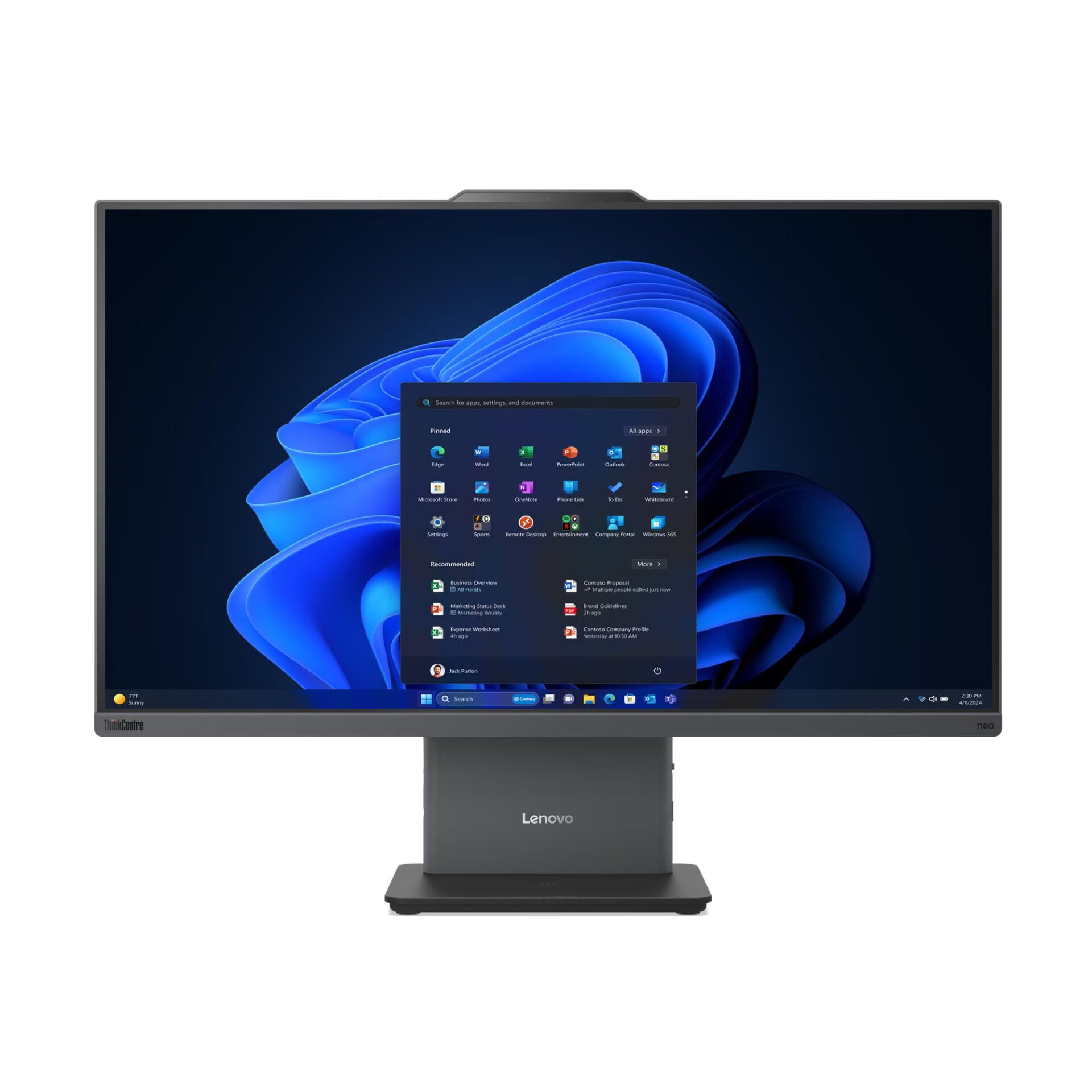 LENOVO 13QH000QTR NEO 50A 24 GEN6 ULTRA 5 226V 16GB 512 SSD 23.8'' MULTI TOUCH FREDOOS ALL IN ONE PC