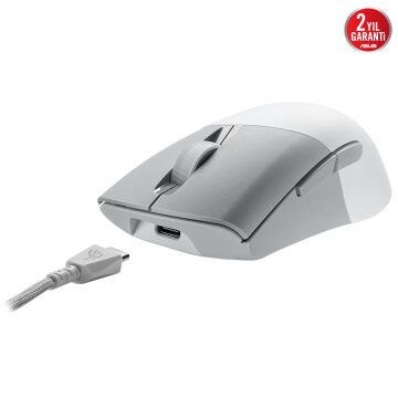 ASUS P709 ROG KERIS WL AIMPOINT/WHT 36000DPI AURA SYNC RGB KABLOSUZ GAMING MOUSE