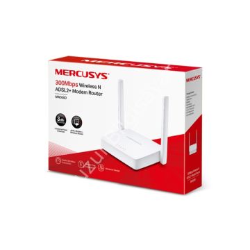 TP-LINK MERCUSYS MW300D 300MBPS 4 PORT 2 ANTEN 5DBI KABLOSUZ ADSL2 MODEM +ROUTER