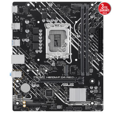 ASUS PRIME H610M-F D4 R2.0 2xDDR4 HDMI 1xM.2 1xGLAN 1700P ANAKART