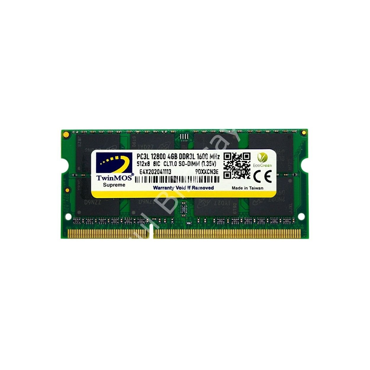 TWINMOS 4GB 1600MHz DDR3 1.35v MDD3L4GB1600N NOTEBOOK RAM