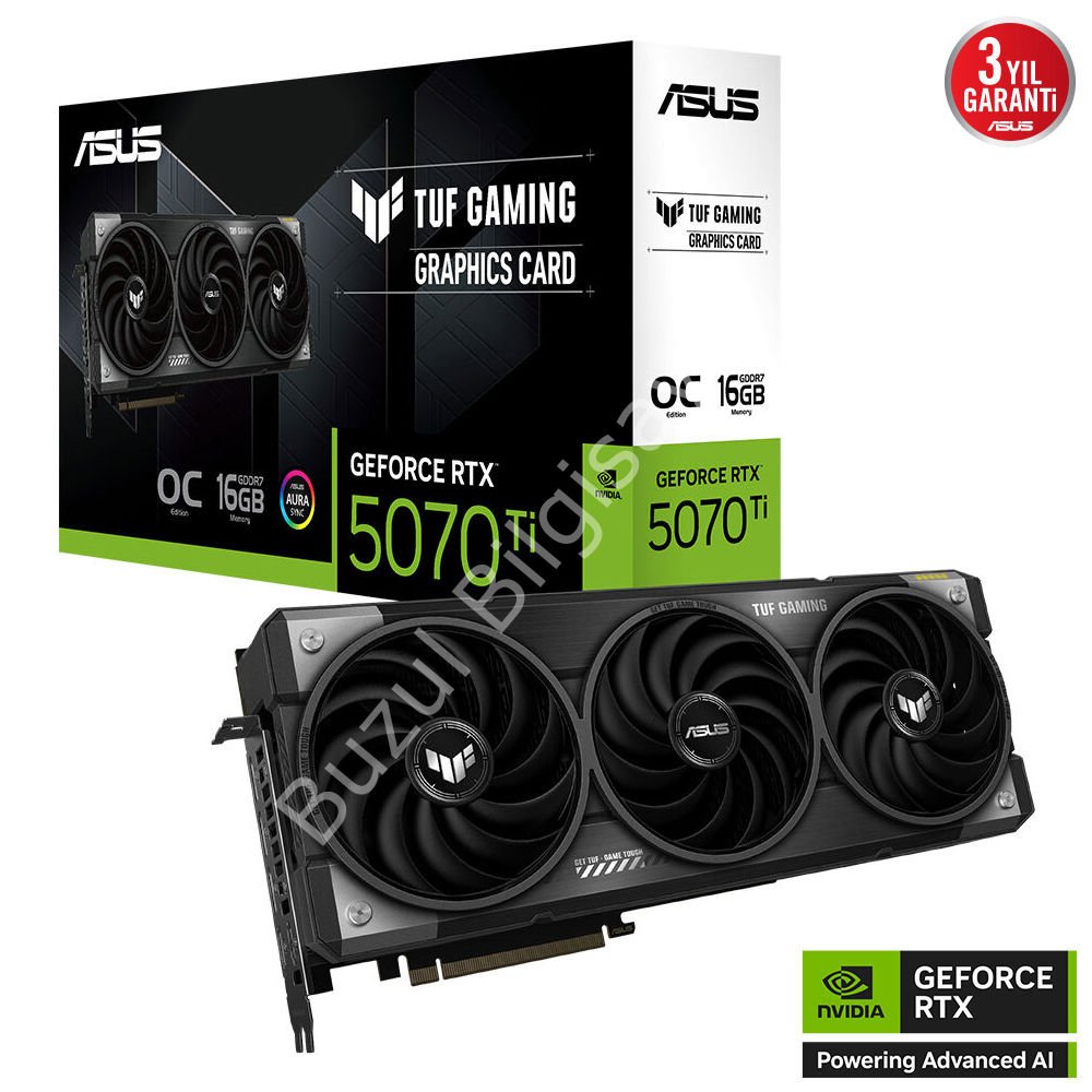 ASUS TUF-RTX5070TI-O16G-GAMING RTX5070TI 16GB GDDR7 256Bit 3xDP/1xHDMI