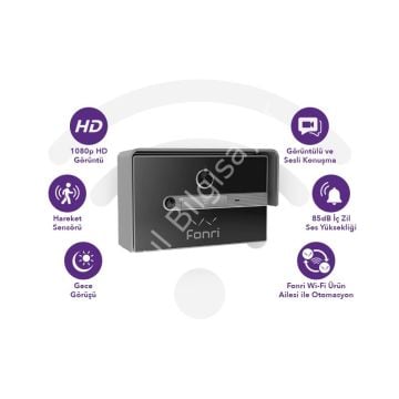 FONRİ WF3-EL3-0502-02 WIFI KABLOSUZ AKILLI KAPI ZİLİ
