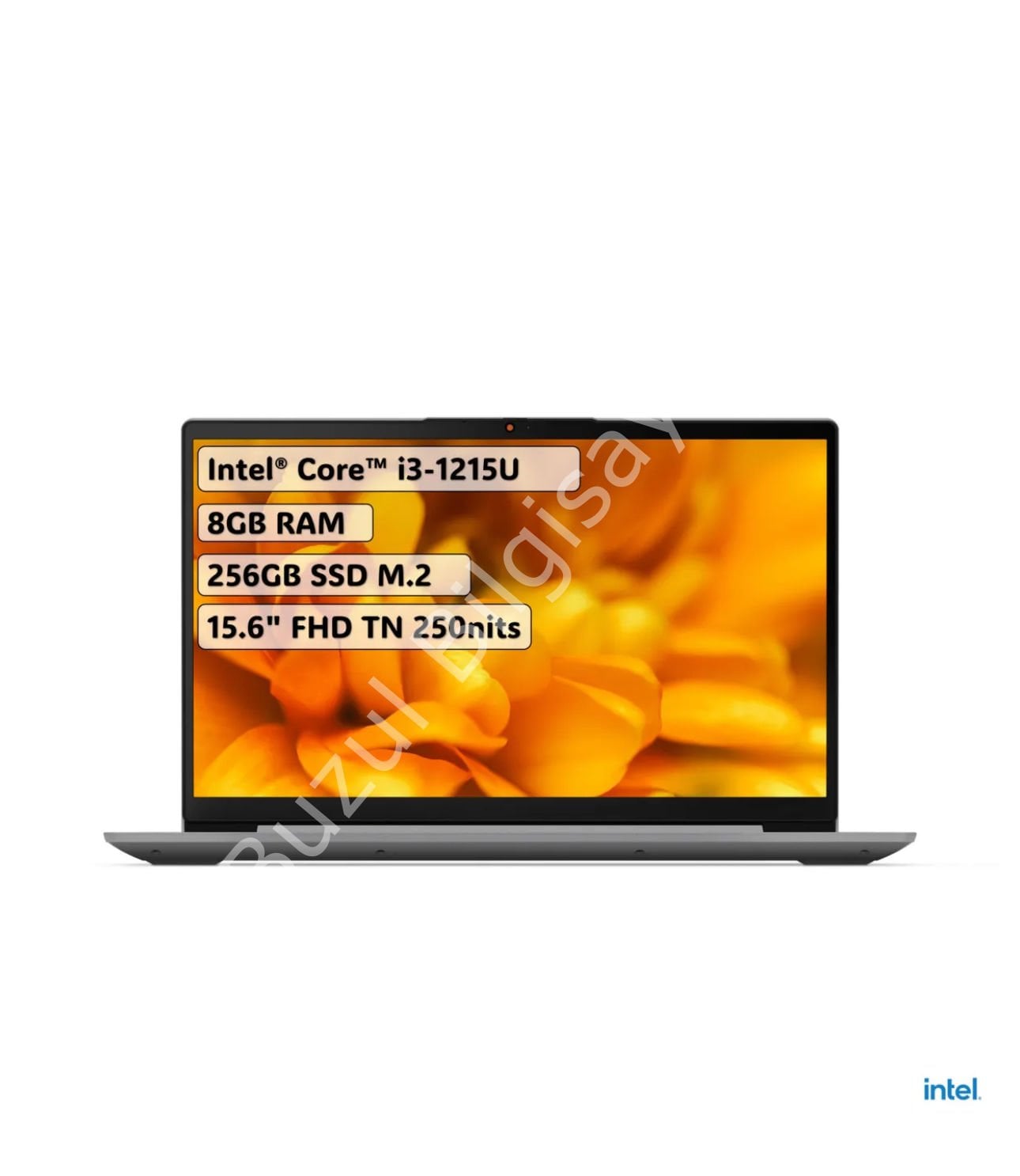 LENOVO IdeaPad3 Intel Core i3-1215U 8GB 256GB SSD 15.6'' FHD DOS Arctic Grey Dizüstü Bilgisayar 82RK011BTX