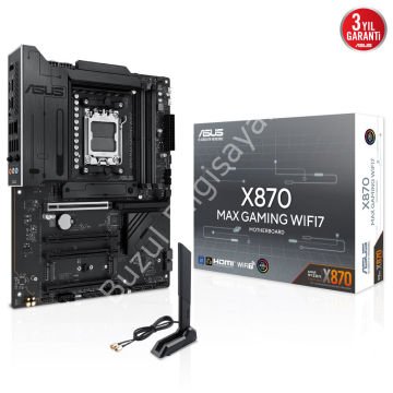 ASUS X870 MAX GAMING WIFI7 4xDDR5 HDMI+DP 3xM.2 AM5 ANAKART