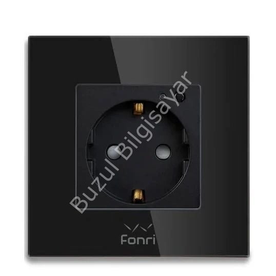 FONRİ WF3-EL3-0401-04 WIFI AKILLI DUVAR PRİZİ SİYAH
