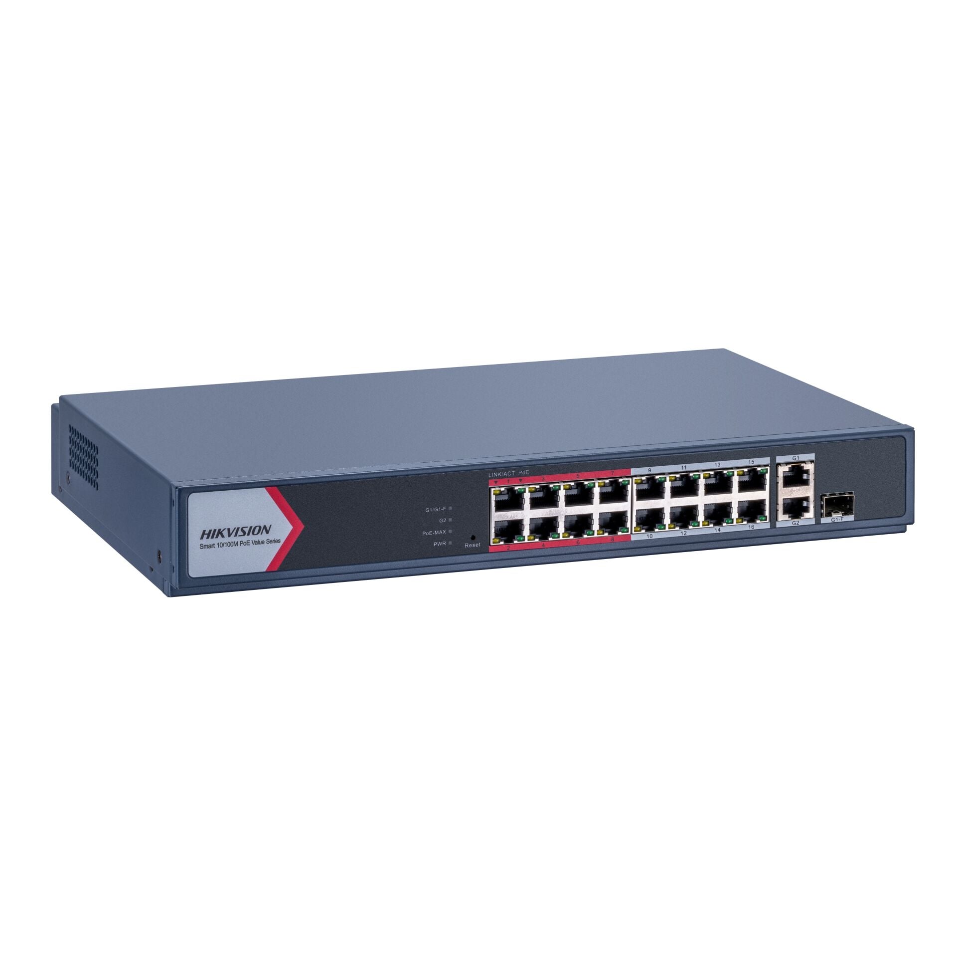 HIKVISION DS-3E1318P-EI/M 16 PORT 10/100 16 PORT POE 2 PORT UPLINK 230W YONETILEBILIR SWITCH