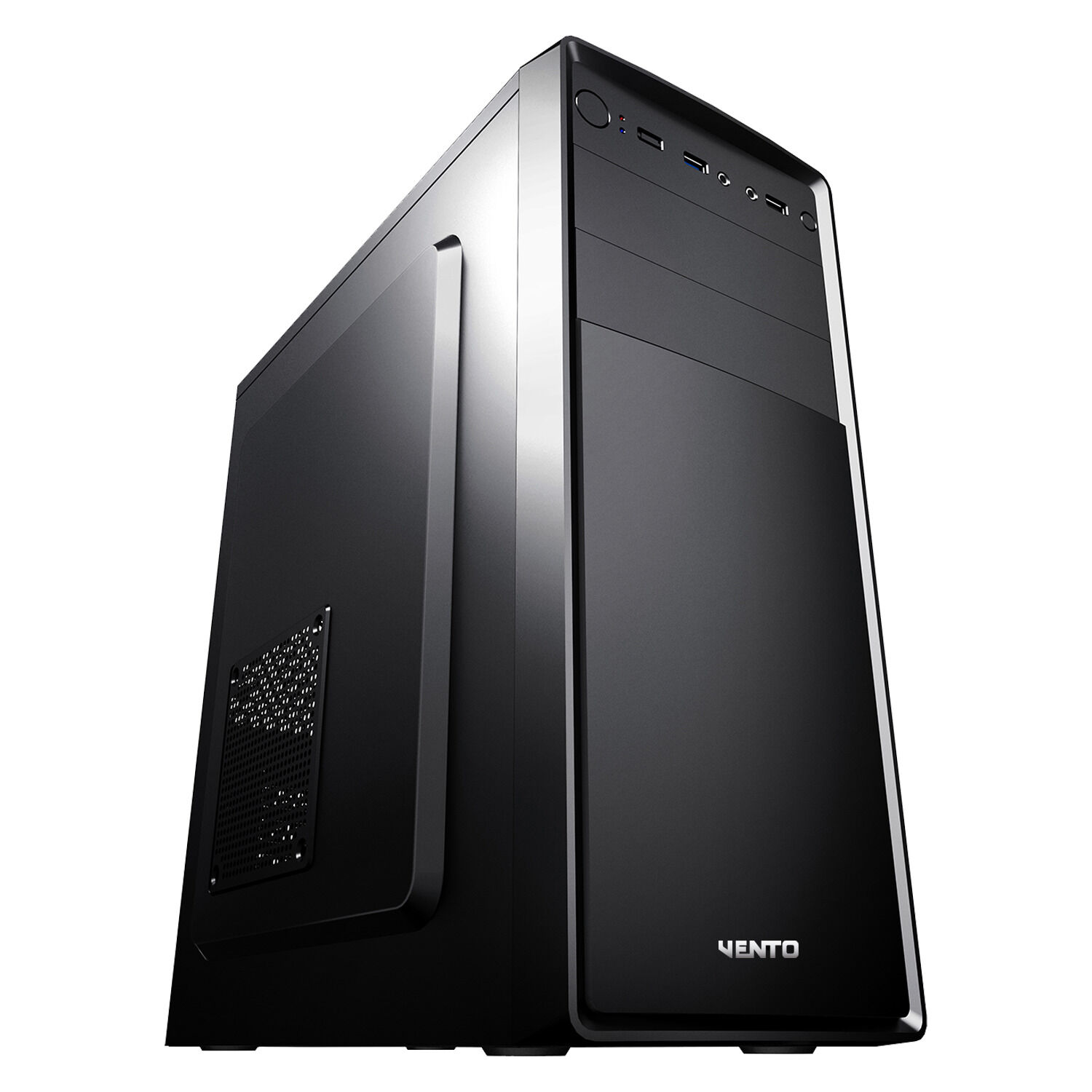 VENTO VS121S 350W 1x9CM ARKA + 1x12CM ÖN ATX 2xUSB2.0/1xUSB3.0 SİYAH KASA