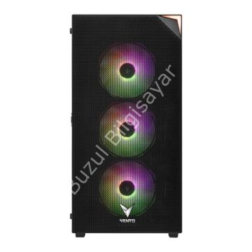VENTO VG4200S 750W 80+ BR GEN5 4x12CM RGB FAN E-ATX MESHED PANEL 2xUSB2.0/1xUSB3.0 SİYAH GAMING KASA