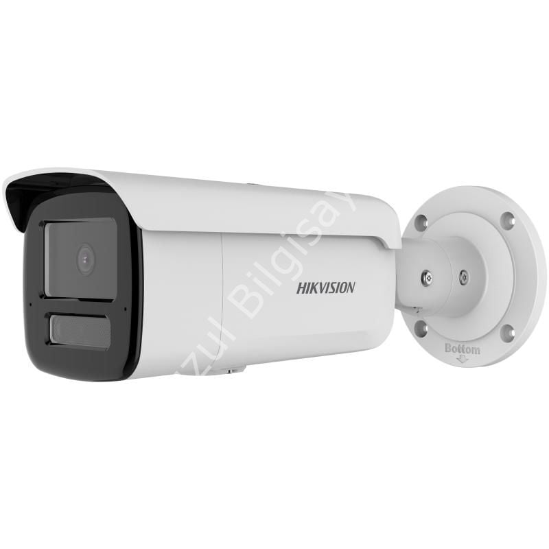HIKVISION DS-2CD2T83G2-4LI2U 8MP 4MM ACUSENSE 80MT DAHİLİ SESLİ H265+ IP67/IK10 SMART HYRBID LIGHT BULLET IP KAMERA