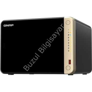 QNAP TURBONAS TS-664-8G 8GB 6 BAY 2xGLAN NAS DEPOLAMA ÜNİTESİ