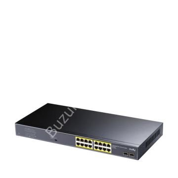 CUDY GS1020PS2 16 PORT 10/100/1000 16 PORT POE+ 2 X SFP 200W YONETILEMEZ RACK MOUNT SWITCH