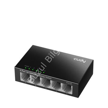 CUDY FS105 5 PORT 10/100 YONETILEMEZ DESKTOP SWITCH METAL KASA