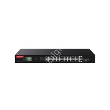 IP-COM IP-G1128P-24-410W 24 PORT POE 10/100/1000 2x GE + 2x SFP 410W YONETILEMEZ RACK MOUNT SWITCH