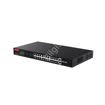 IP-COM IP-G1128P-24-410W 24 PORT POE 10/100/1000 2x GE + 2x SFP 410W YONETILEMEZ RACK MOUNT SWITCH