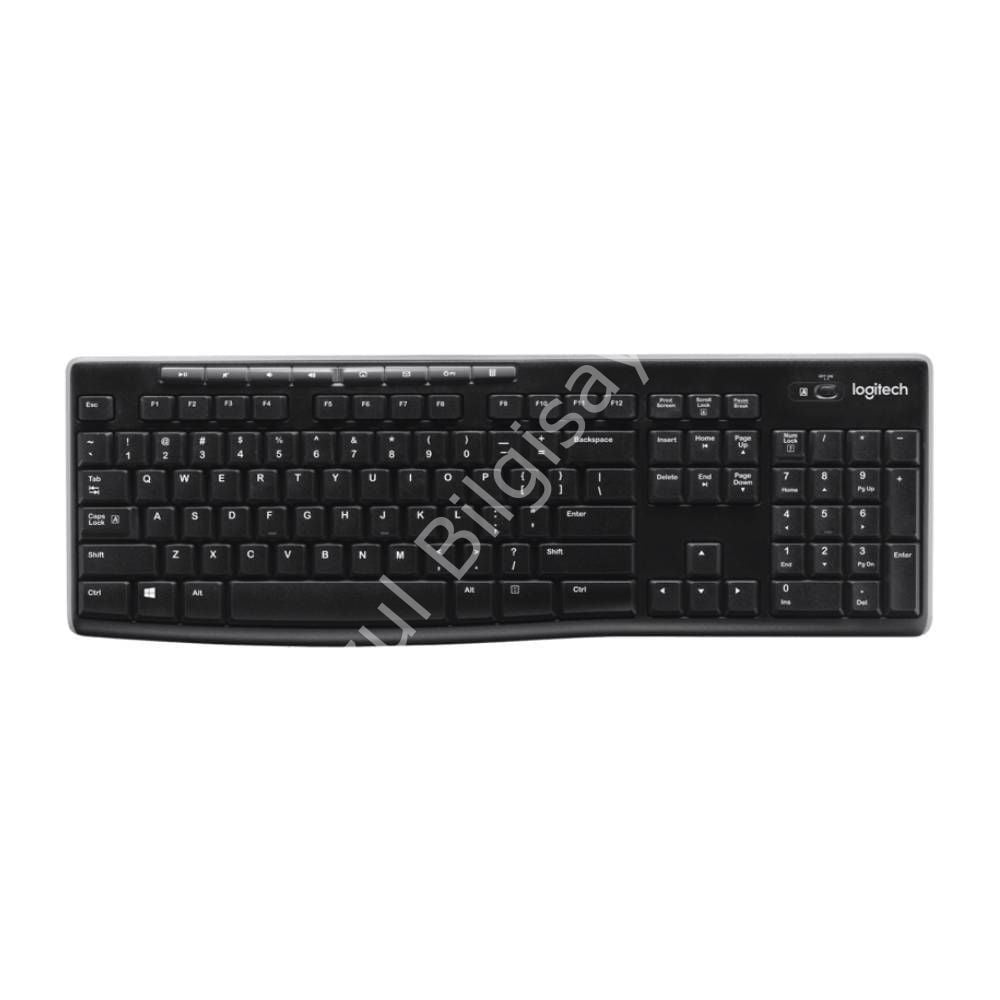 LOGITECH K270 TR KABLOSUZ MULTİMEDYA SİYAH UNIFYING KLAVYE
