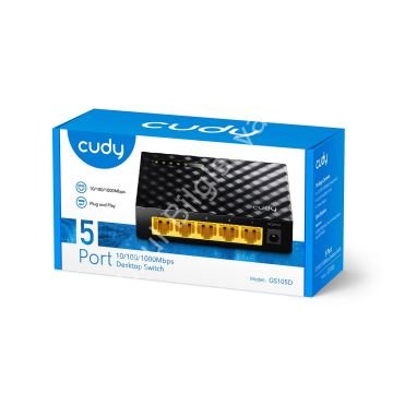 CUDY GS105D 5 PORT 10/100/1000 YONETILEMEZ DESKTOP SWITCH PLASTİK KASA