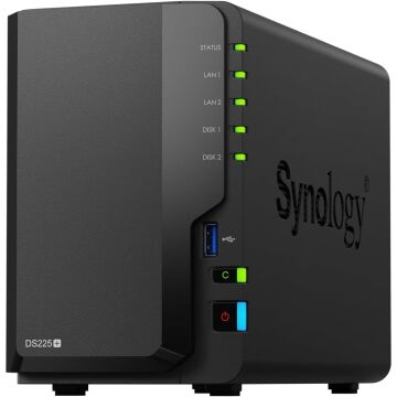 SYNOLOGY DS225PLUS 2 BAY 2xGLAN NAS DEPOLAMA ÜNİTESİ