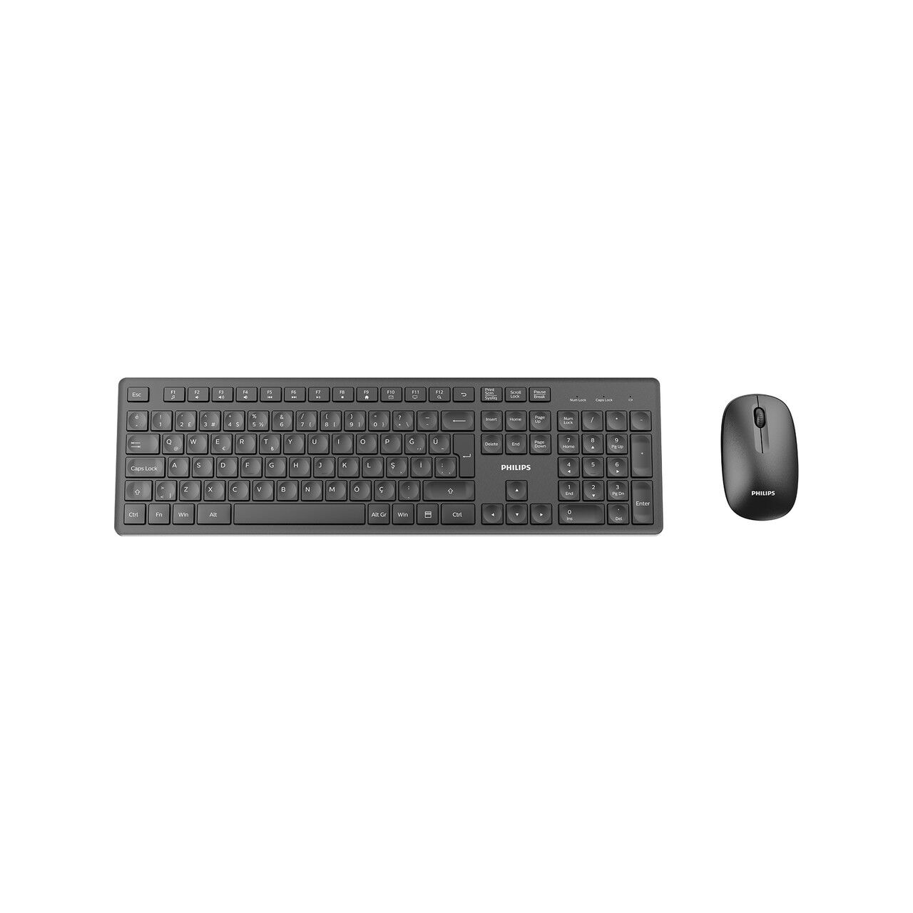 PHILIPS SPT6318B KABLOSUZ STANDART SİYAH Q KLAVYE+MOUSE