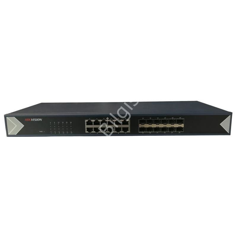HIKVISION DS-3E0524TF 24 PORT GIGABIT (12x RJ45 LAN   12x SFP) YONETILEMEZ SWITCH