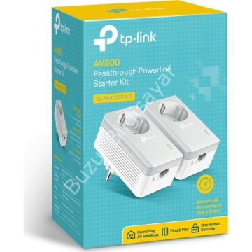 TP-LINK TL-PA4010P KIT 500MBPS 1PORT POWERLINE ADAPTOR