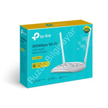 TP-LINK TD-W9950 300MBPS 4 PORT 2 ANTEN 5DBI KABLOSUZ VDSL2/ADSL2+ MODEM ROUTER