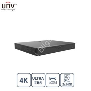 UNIVIEW XVR302-32Q3 32 KANAL 8MP 2x HDD H65+ HİBRİT DVR KAYIT CİHAZI