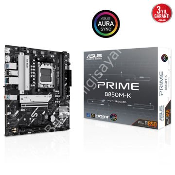 ASUS PRIME B850M-K 4xDDR5 HDMI+DP 2xM.2 AM5 ANAKART
