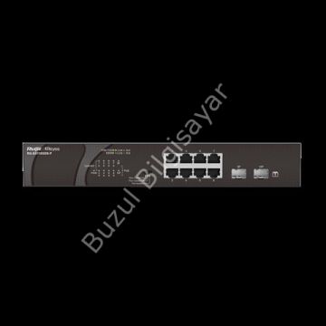 RUIJIE REYEE RG-ES110GDS-P 8 PORT 10/100/1000 8 PORT POE 2 PORT UPLINK 120W YONETILEMEZ DESKTOP SWITCH