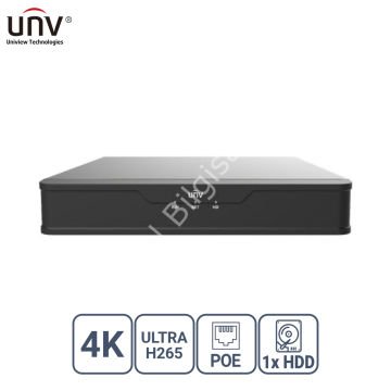 UNIVIEW NVR301-08S3-P8 8 KANAL POE VGA/HDMI H265+ NVR KAYIT CİHAZI