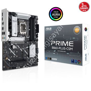ASUS PRIME B860-PLUS-CSM 4x DDR5 DP/HDMI 3x M.2 1x 2.5GLAN USB3.2 1851P ANAKART