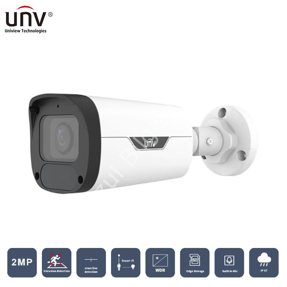 UNIVIEW IPC2322LB-ADEZK-H 2MP 2.8-12MM MOTORIZE 50MT H265+ IP67/IK10 DAHİLİ SES IR BULLET IP KAMERA