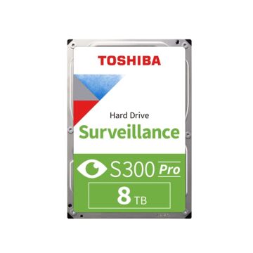 TOSHIBA SURVEILLANCE S300 PRO 8TB 7200RPM 512MB SATA3 6Gbit/sn MD10ADA800V GÜVENLİK HDD