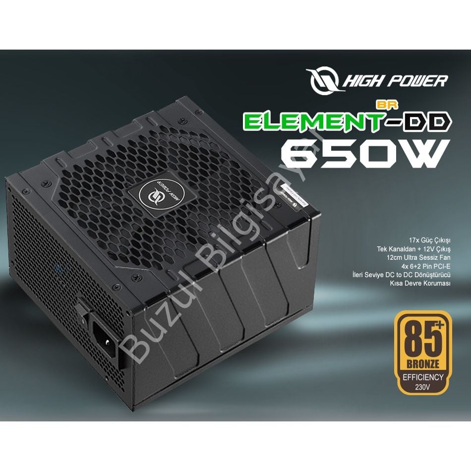 HIGH POWER HP1-M650BR-H12S 650W 80+ BR 12cm FANLI POWER SUPPLY ELEMENT