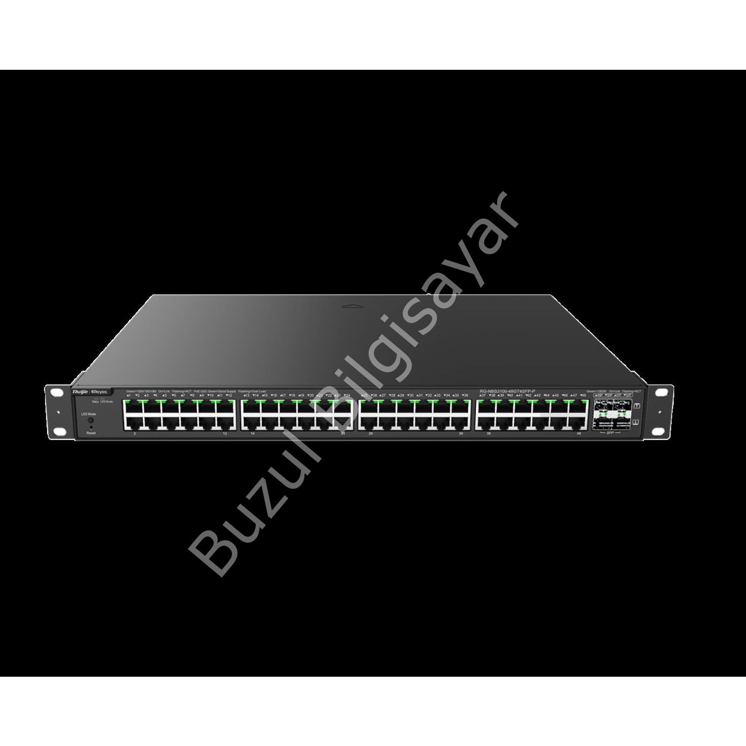 RUIJIE REYEE RG-NBS3100-48GT4SFP-P 48 PORT 10/100/1000 48 PORT POE 4 X SFP 370W RUJIE CLOUD YONETILEBILIR RACK MOUNT SWI