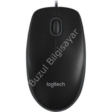 LOGITECH 910-003357 KABLOLU SİYAH B100 OPTİK 2X BUTON