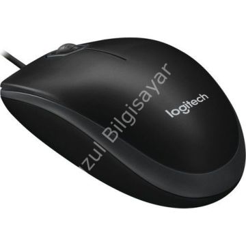 LOGITECH 910-003357 KABLOLU SİYAH B100 OPTİK 2X BUTON