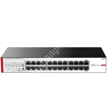 H3C MAGIC BS224 24 PORT 10/100/1000 YONETILEMEZ RACK MOUNT SWITCH METAL KASA