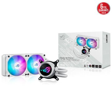 ASUS ROG STRIX LC III 240 WHITE 240MM LGA1700/AM5 SOKET ARGB AURA SYNC RGB SIVI SOĞUTMA