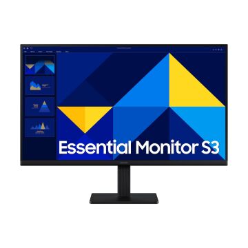 SAMSUNG ESSENTİAL S3 LS27D300GAUXUF 27'' 5MS 100Hz 1920x1080 VGA/HDMI SİYAH FULL HD IPS LED MONITOR