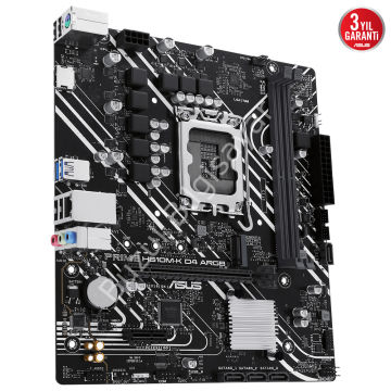ASUS PRIME H610M-K D4 ARGB 2xDDR4 VGA/HDMI 1xM.2 1xGLAN 1700P ANAKART