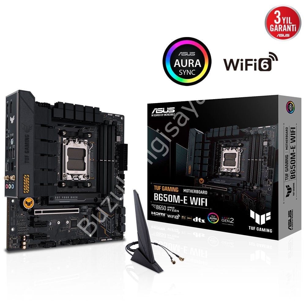 ASUS TUF GAMING B650M-E WIFI 4xDDR5 HDMI DP 2xM.2 AM5 ANAKART