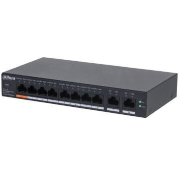 DAHUA CS4010-8ET-60 8 PORT 10/100 8 PORT + 2 UPLINK POE 60W YONETILEBILIR SWITCH